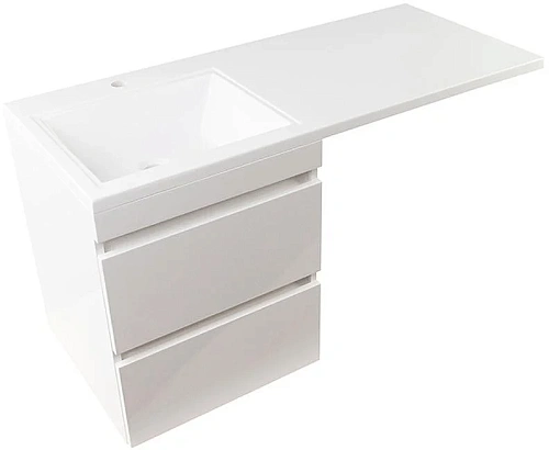 Тумба под раковину Style Line Даллас 115, люкс PLUS, белый СС-00000651 Тумба под раковину Style Line Даллас 115, люкс PLUS, белый СС-00000651