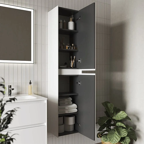 Шкаф-пенал Sancos Cento PCN35W белый глянец Шкаф-пенал Sancos Cento PCN35W белый глянец