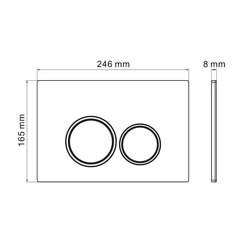 Клавиша смыва GROSSMAN Galaxy 700.K31.01.000.000 белыйый Клавиша смыва GROSSMAN Galaxy 700.K31.01.000.000 белыйый