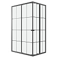 Душевой уголок Niagara Eco NG-1018-14QKL (100x80x190) прямоугольник, раздвиж, профиль черный, стекло КЛЕТКА (4мм) Душевой уголок Niagara Eco NG-1018-14QKL (100x80x190) прямоугольник, раздвиж, профиль черный, стекло КЛЕТКА (4мм)