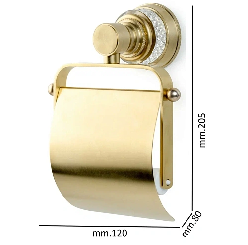 Держатель туалетной бумаги Boheme AURA Gold 10241-G Держатель туалетной бумаги Boheme AURA Gold 10241-G