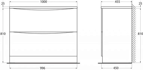Тумба под раковину BelBagno Acqua ACQUA-1000-2C-PIA-PS 100 см напольная, Bianco Lucido Тумба под раковину BelBagno Acqua ACQUA-1000-2C-PIA-PS 100 см напольная, Bianco Lucido
