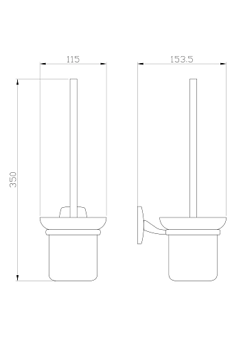Ершик для унитаза Wonzon & Woghand хром (WW-1901) Ершик для унитаза Wonzon & Woghand хром (WW-1901)