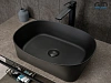 Картинка анонса товара «раковина gid n9028bg 53380 накладная черная графит 53x36x14»