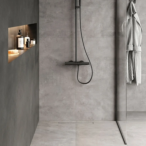 Душевой лоток IDDIS 975B5SB00DZ комбинированный 500мм, хром Душевой лоток IDDIS 975B5SB00DZ комбинированный 500мм, хром