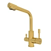 Смеситель для кухни Lemark Expert LM5061G с подключением к фильтру, золото