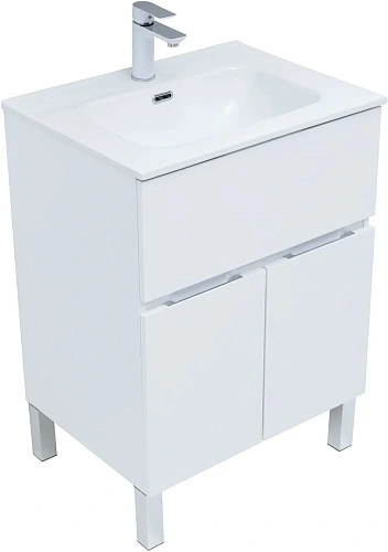 Комплект мебели Aquanet Алвита New 60 1 ящик, 2 дверцы, белый матовый 00274529 Комплект мебели Aquanet Алвита New 60 1 ящик, 2 дверцы, белый матовый 00274529