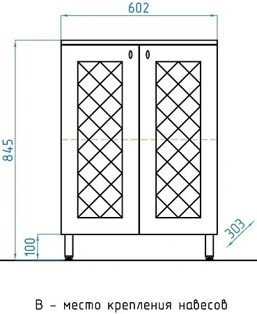 Комод Style Line Канна 60 (без ящика) ЛС-00000340 Комод Style Line Канна 60 (без ящика) ЛС-00000340