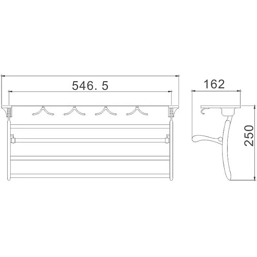 Полотенцедержатель Haiba HB805 Полотенцедержатель Haiba HB805