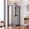 Душевой уголок AM.PM Sunny W87G-403-10080-BT 100x80 черный, стекло прозрачное Душевой уголок AM.PM Sunny W87G-403-10080-BT 100x80 черный, стекло прозрачное
