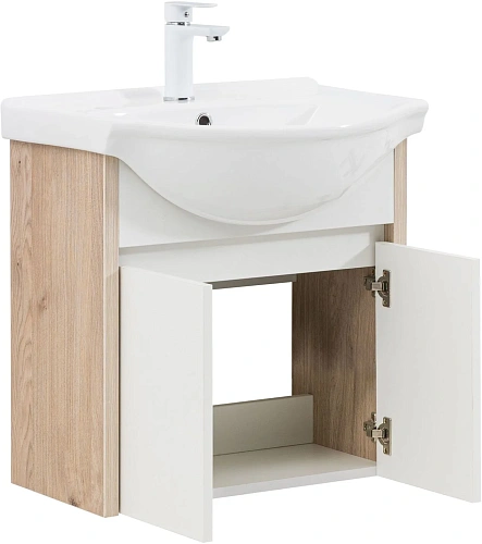 Тумба под раковину Aquanet Сидней 60 00345121 дуб кантри/белый Тумба под раковину Aquanet Сидней 60 00345121 дуб кантри/белый