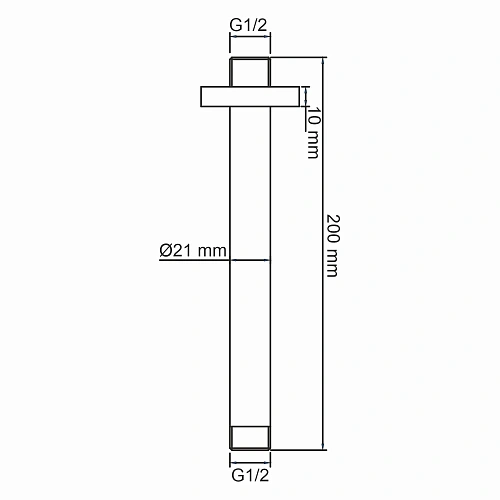 Кронштейн верхнего душа WasserKRAFT A233 белый Кронштейн верхнего душа WasserKRAFT A233 белый