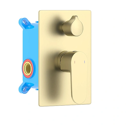 Смеситель для ванны Aquatek Оберон AQ1246BG золото шлифованное, встраиваемый Смеситель для ванны Aquatek Оберон AQ1246BG золото шлифованное, встраиваемый