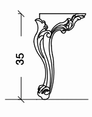 Ножки для мебели Armadi Art NeoArt 855-G h35 золото, высокие (пара) Ножки для мебели Armadi Art NeoArt 855-G h35 золото, высокие (пара)