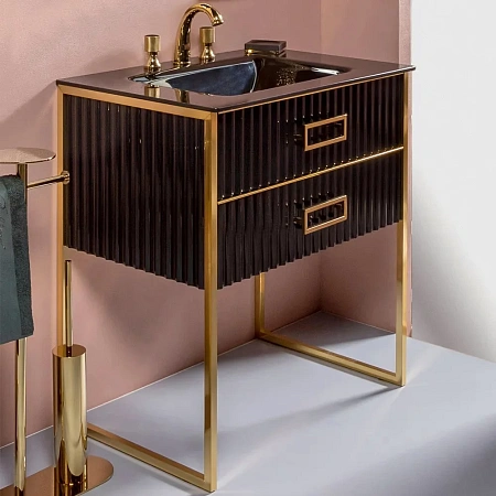 Раковина Boheme стекло 80 см моноблок BLACK 852-080-B Раковина Boheme стекло 80 см моноблок BLACK 852-080-B