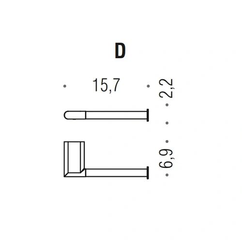 Держатель туалетной бумаги Colombo Mini B4008D.OM правый, PVD золото матовое Держатель туалетной бумаги Colombo Mini B4008D.OM правый, PVD золото матовое