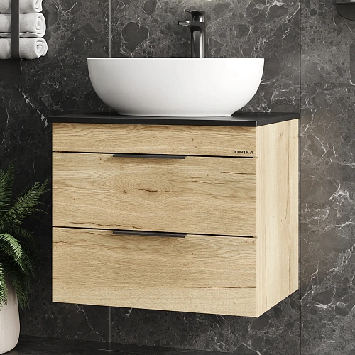 Тумба под раковину Onika Легран 60 см 106162 подвесная, дуб галифакс, под столешницу Тумба под раковину Onika Легран 60 см 106162 подвесная, дуб галифакс, под столешницу