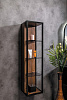 Картинка анонса товара «шкаф-пенал armadi art loft высокий dark wood, полки стекло 896-d»
