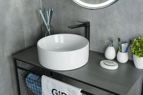 Раковина Gid N9011 51105 накладная белая 40x40x15 Раковина Gid N9011 51105 накладная белая 40x40x15