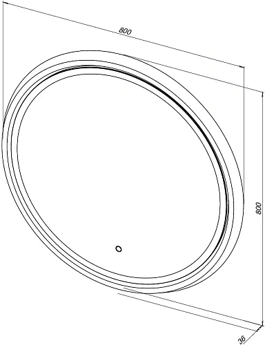 Зеркало Aquanet Дакар 80 белый LED 00241820 Зеркало Aquanet Дакар 80 белый LED 00241820
