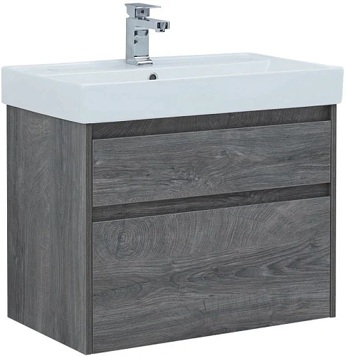 Тумба под раковину Aquanet Nova Lite 75 дуб рошелье (2 ящика) 00242273 Тумба под раковину Aquanet Nova Lite 75 дуб рошелье (2 ящика) 00242273