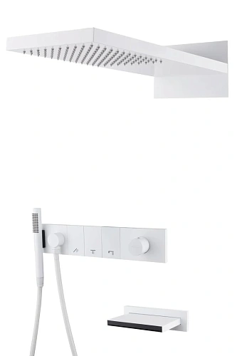 Душевая система Boheme ZODIAC Matt White встраиваемая 132-2-MW Душевая система Boheme ZODIAC Matt White встраиваемая 132-2-MW