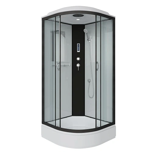 Душевая кабина Niagara Classic NG-6701-14P (900х900х2150) средний поддон (26см) стекло прозрачное черные профиля 67011414P Душевая кабина Niagara Classic NG-6701-14P (900х900х2150) средний поддон (26см) стекло прозрачное черные профиля 67011414P