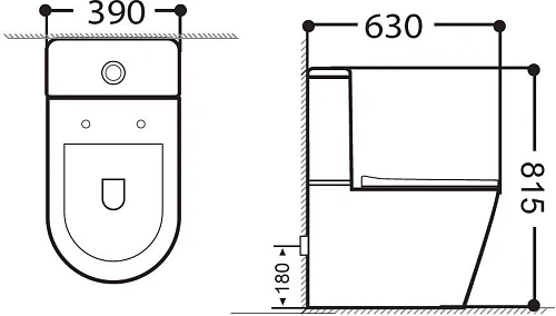 Чаша напольного унитаза Aquanet Rimless Atago 2.0 C1 LX-2904 с сиденьем Чаша напольного унитаза Aquanet Rimless Atago 2.0 C1 LX-2904 с сиденьем
