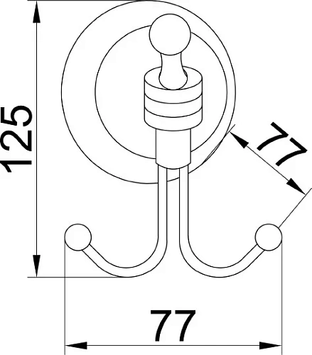 Крючок Boheme Hermitage 10355 Крючок Boheme Hermitage 10355