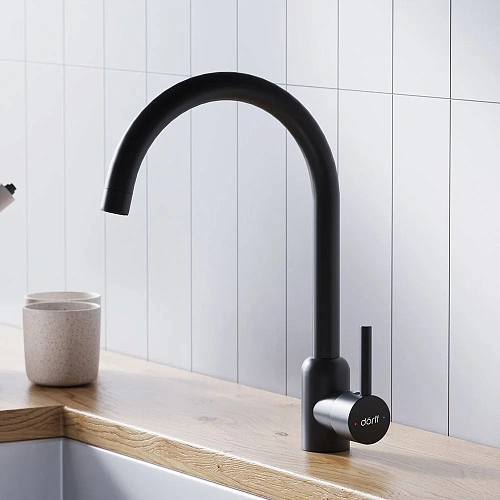 Смеситель для кухни Dorff Logic D3007022 черный Смеситель для кухни Dorff Logic D3007022 черный