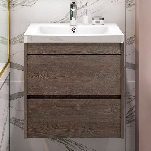 Тумба под раковину ART&MAX FAMILY Family-500-2C-SO-PS подвесная с двумя выкатными ящиками, Pino Sibe Тумба под раковину ART&MAX FAMILY Family-500-2C-SO-PS подвесная с двумя выкатными ящиками, Pino Sibe