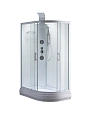 Душевая кабина Taliente с гидромассажем, 120x80x220см левая, профиль белый, прозрозрачное стекло, бе TA-128CW(L) Душевая кабина Taliente с гидромассажем, 120x80x220см левая, профиль белый, прозрозрачное стекло, бе TA-128CW(L)