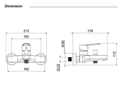 Смеситель для ванны Aquatek ЛУГАНО AQ1740CR хром Смеситель для ванны Aquatek ЛУГАНО AQ1740CR хром