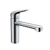Картинка анонса товара «смеситель для кухни hansgrohe 120, для водонагревателей открытого типа, 1jet 71804000, хром»