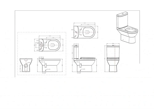Чаша напольного унитаза Bravat New Moon CX01019UW-PS-RUS с сиденьем Чаша напольного унитаза Bravat New Moon CX01019UW-PS-RUS с сиденьем