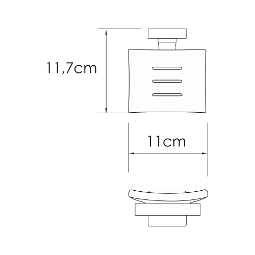 Мыльница WasserKRAFT Rhin K-8729 никель Мыльница WasserKRAFT Rhin K-8729 никель