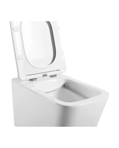 Унитаз подвесной Agger AT04100 безободковый, сиденье с микролифтом Унитаз подвесной Agger AT04100 безободковый, сиденье с микролифтом