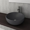 Раковина BERGES Mascon накладная, Ø 45 см, матовый антрацит 181022 Раковина BERGES Mascon накладная, Ø 45 см, матовый антрацит 181022