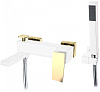 Картинка анонса товара «смеситель для ванны boheme 143-wg.2 white gold.2»