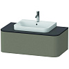 Картинка анонса товара «тумба под раковину duravit happy d.2 plus hp494109292 подвесная 100 см каменно-серый шелковисто-мато»
