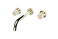 Смеситель для раковины Boheme ELEGANTE GOLD встраиваемый 152-2-G-EL
