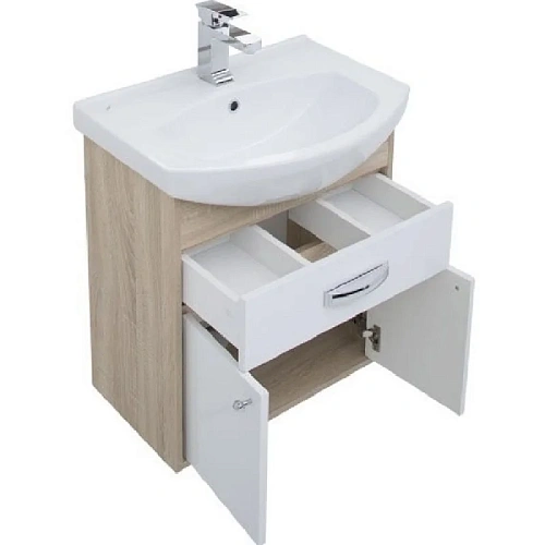 Комплект мебели Aquanet Грейс 60 дуб сонома/белый (1 ящик, 2 дверцы) 00198802 Комплект мебели Aquanet Грейс 60 дуб сонома/белый (1 ящик, 2 дверцы) 00198802