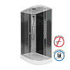 Картинка анонса товара «душевая кабина niagara ng-4512-14r black (1200х800х2150) низкий поддон (13см) стекло мозаика 45121453r»