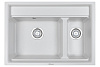 Картинка анонса товара «кухонная мойка granula ks-7302, арктик (белый), кварц 730х510»