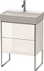 Картинка анонса товара «тумба под раковину duravit xsquare xs445302222 напольная 58 см белая глянцевый»