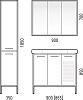 Картинка анонса товара «шкаф-пенал corozo айрон 35, серый/арт sd-00000388»