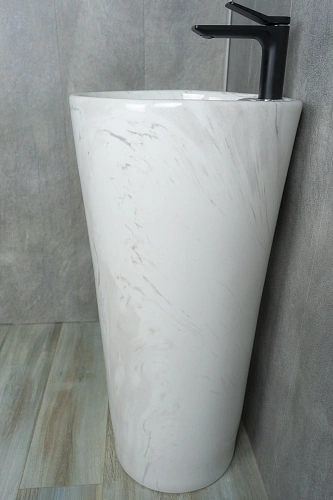 Раковина Gid Nb131wgs 81115 напольная под камень глянцевая 40x40x84 Раковина Gid Nb131wgs 81115 напольная под камень глянцевая 40x40x84