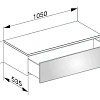 Тумба под раковину Keuco Edition 400 31751ZZ0000, 1050х289х535 мм Тумба под раковину Keuco Edition 400 31751ZZ0000, 1050х289х535 мм