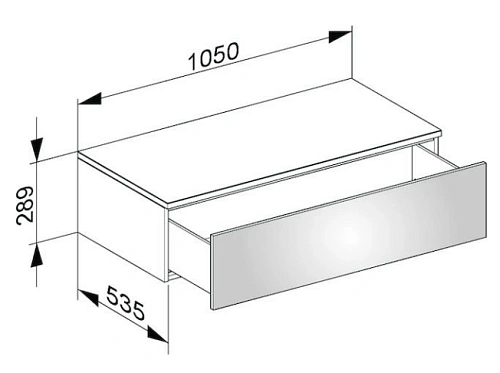 Тумба под раковину Keuco Edition 400 31751ZZ0000, 1050х289х535 мм Тумба под раковину Keuco Edition 400 31751ZZ0000, 1050х289х535 мм