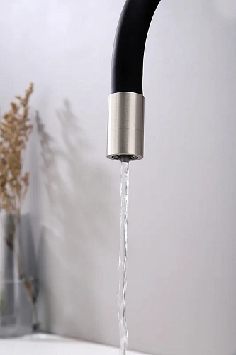 Смеситель для кухни Paulmark SALIX брашированная сталь Sa213419-BS Смеситель для кухни Paulmark SALIX брашированная сталь Sa213419-BS